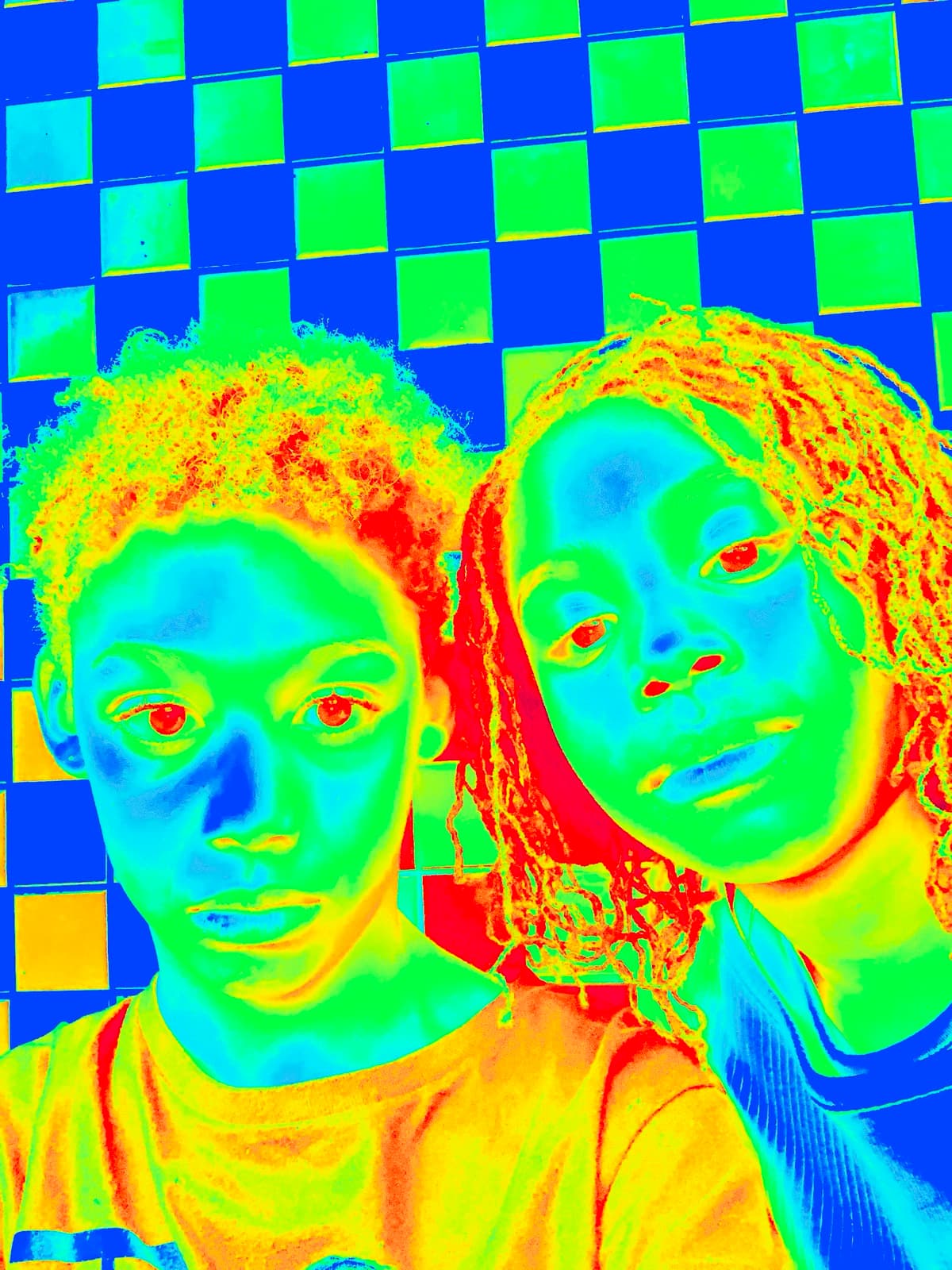 Messy Checkers — thermal portrait 2 of 2